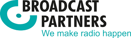 Logo van Broadcast Partners 'We make radio happen'