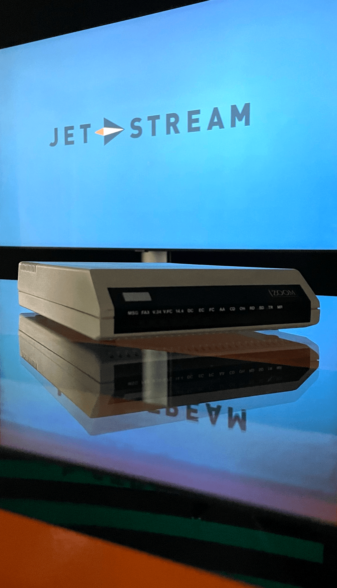 Het modem waarmee Jet-Stream in 1994 de eerste live webcast uitzond