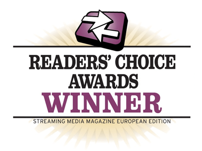 Streaming Media Readers' Choice Awards Winner badge, European edition