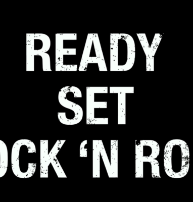 Ready Set Rock 'n Roll text, cover for producing the world's first live stream