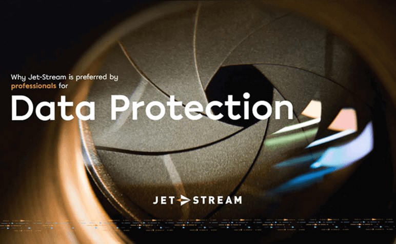 Omslag van de Jet-Stream-brochure gegevensbescherming