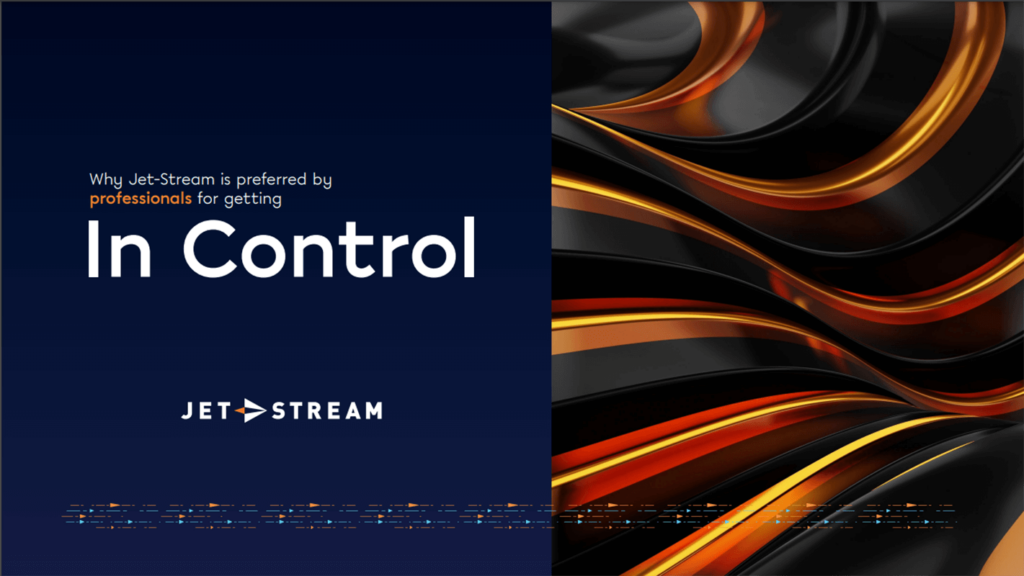 Omslag van de Jet-Stream In Control-brochure