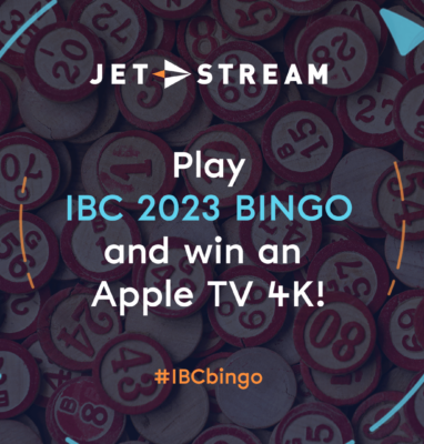 Banner: play IBC 2023 Bingo and win an Apple TV 4K