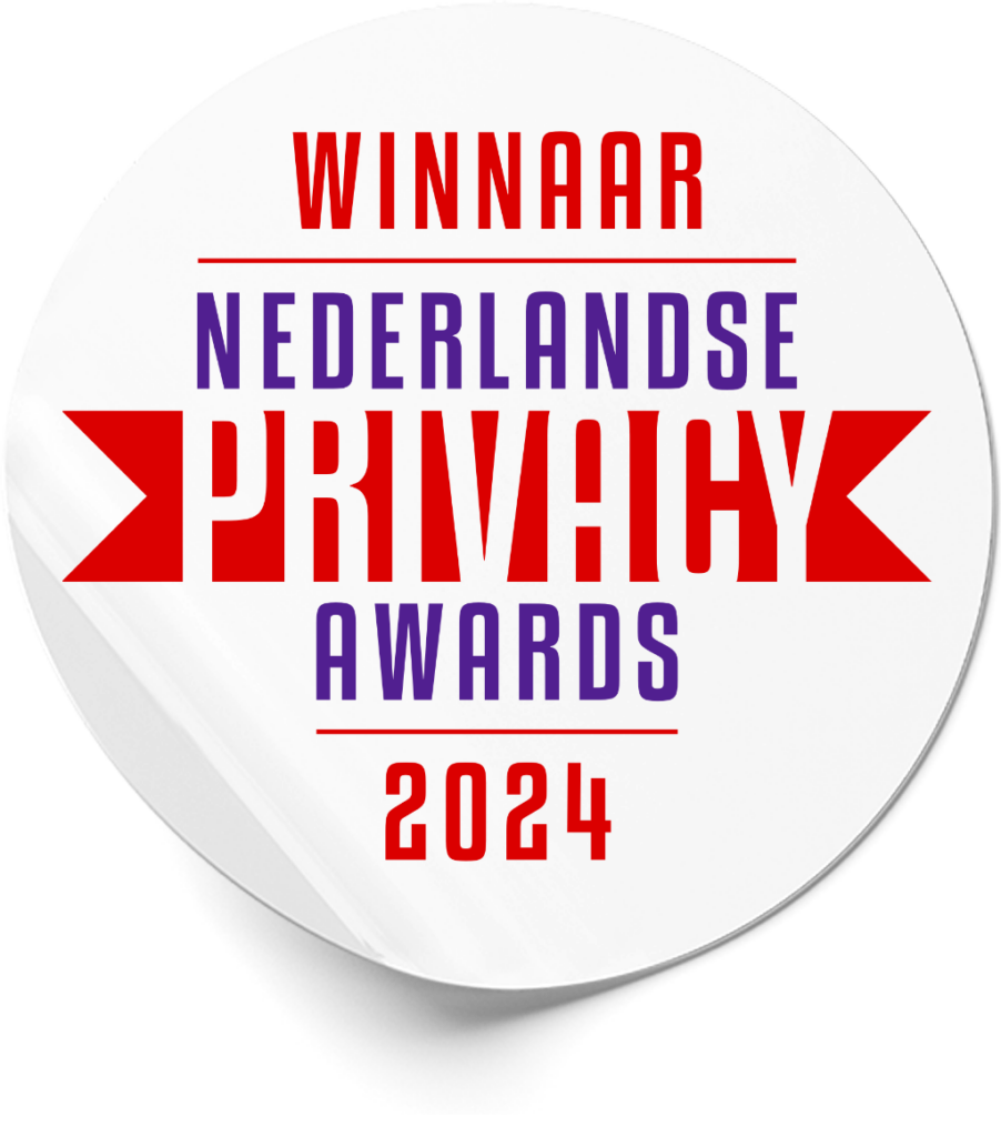Sticker winnaar Nederlandse Privacy Awards 2024