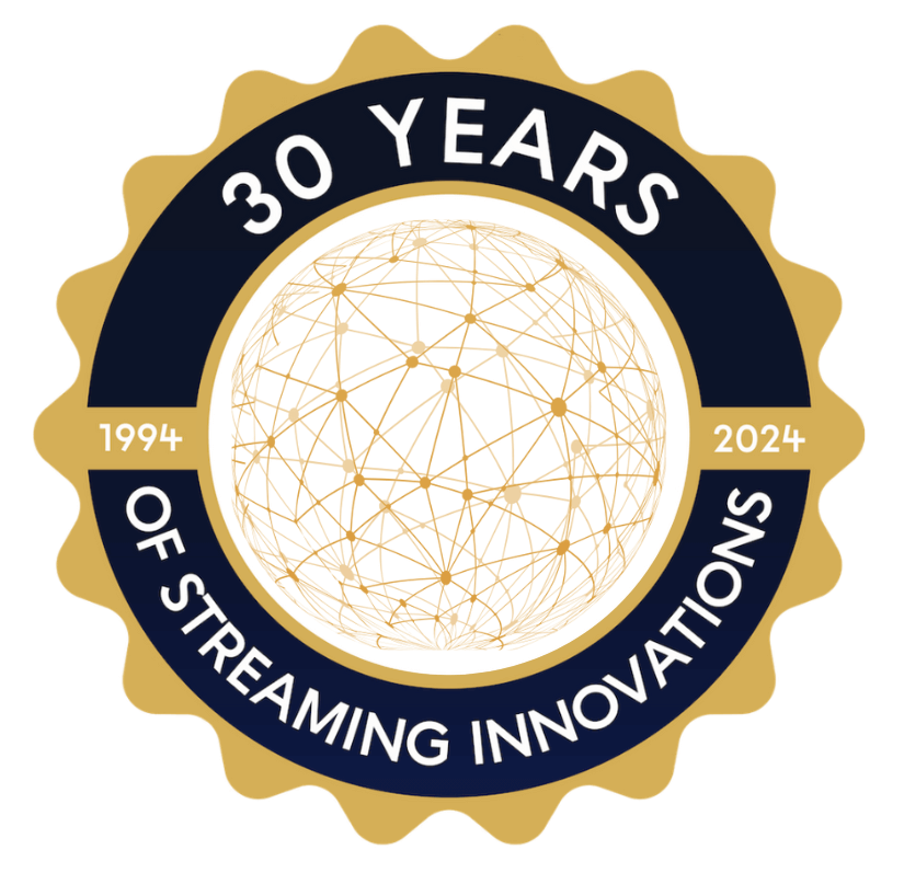Badge 30 Years of Streaming Innovations 1994-2024