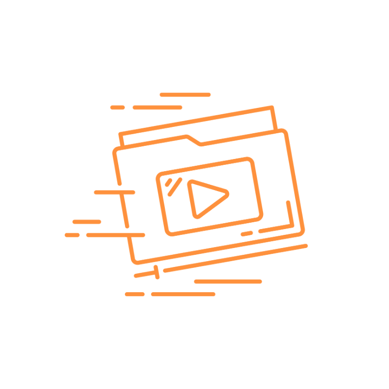 Video file folder icon representing Jet-Stream Content Intelligence